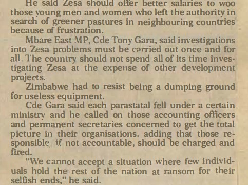 The paper must be responsible to the country